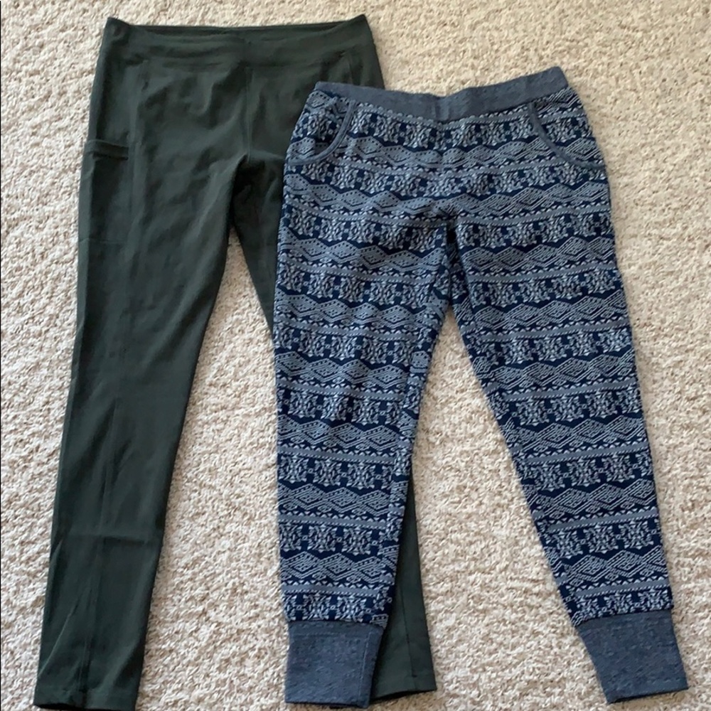 Kavu pants XL green hiking tights L blue pj pants